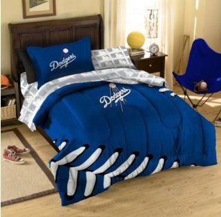 LA Dodgers MLB Full Comforter, Sheets & Shams (7 Piece Bed In A Bag)  