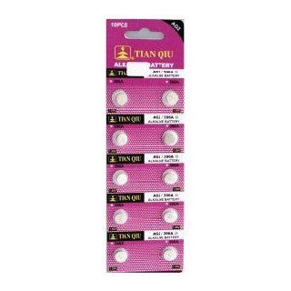 10 of AG2/396A Alkailine Button Cell Watch Battery Watches