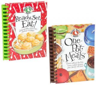 GooseberryPatch Ready, Set, Eat and One Pot Meals Cookbook Set —