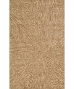 Nourison Traditional Hand tufted Caspian Gold Wool Rug (36 X 56)