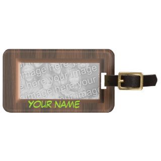 Add your photo name tag design. Customize  F/B Travel Bag Tag