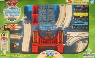 Kidkraft Deluxe Track N Train Pack 55 Piece Set   5 Different Layout Toys & Games