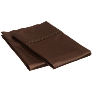 Home City Inc Microfiber Wrinkle resistant Solid Plain Weave Pillowcases (set Of 2) Brown Size King