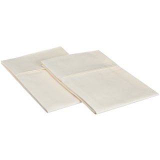 Home City Inc Microfiber Wrinkle resistant Solid Plain Weave Pillowcases (set Of 2) Off White Size King