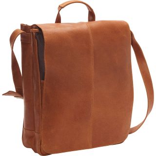 Le Donne Leather Distressed Leather 17 Laptop Messenger Bag