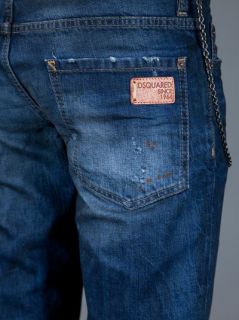 Dsquared2 Distressed Jeans With Chain Detail