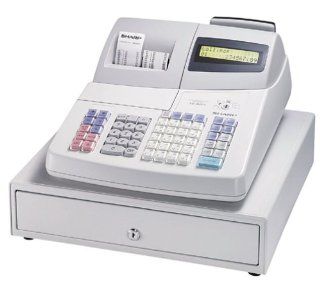 Sharp XE A401 2 Line Alpha numeric Backlite LCD Display, Thermal Printing Cash Register  Electronic Cash Registers  Electronics