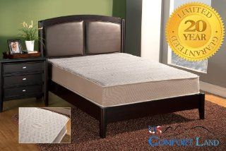 10.5" inch 5.3 LB. density Visco Elastic Memory Foam TWIN Extra Long (XL) Mattress with Bamboo quilting design and 20 Year Factory Warranty FREE    Hypoallergenic Mattresses