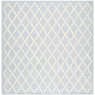 Safavieh Handmade Cambridge Moroccan Light Blue Wool Rug With Canvas Backing (6 Square)