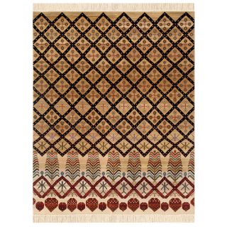 Hand knotted Oriental Mix Wool Area Rug (8 X 10)