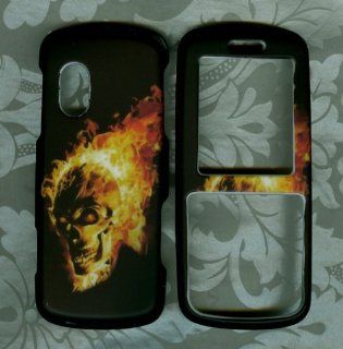 Fire Skul Samsung T401G Straight Talk Phone Hard case Cell Phones & Accessories