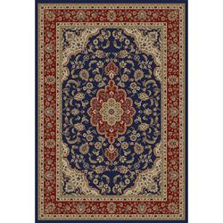 Medallion Traditional Navy Area Rug (5 3 X 7 3)