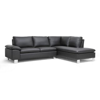 Toria Black Modern Sectional Sofa