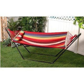 Bliss Hammocks BH 404A Oversized Hammock with Spreader Bar and Pillow, Tequila Tunrise  Patio, Lawn & Garden