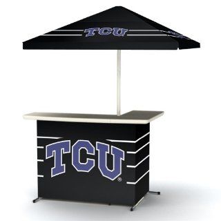NCAA TCU Texas Christian Horned Frogs Portable Travel L Shape Umbrella Basic Bar  Sports Fan Furniture  Sports & Outdoors