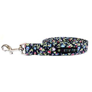 heather floral dog lead by ditsy pet