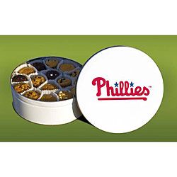 Mrs. Fields Philadephia Phillies 96 Nibbler Cookies Tin