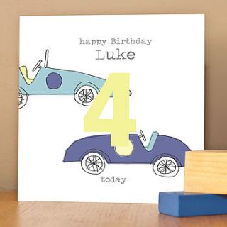 child's birthday card for a boy by lucy sheeran