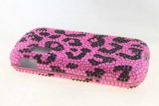 Samsung Stratosphere i405 Full Diamond Hard Case Cover for Hot Pink Leopard Cell Phones & Accessories