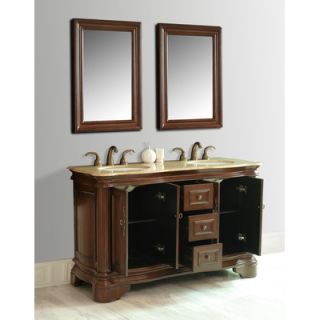Stufurhome Moscone 58 Double Sink Bathroom Vanity Set