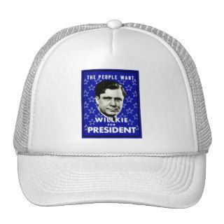 1940 WIllkie for President Hat