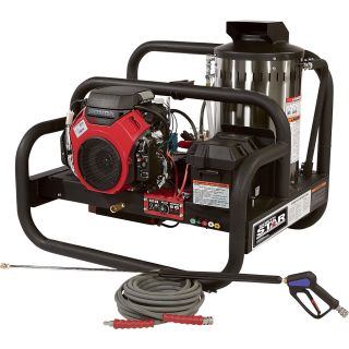 NorthStar Gas-Powered Hot Water Pressure Washer with Honda Engine — 4000 PSI, 4 GPM, Skid Style  Gas Hot Water Pressure Washers