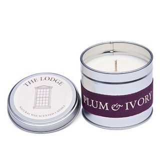 luxury scented candle by plum & ivory