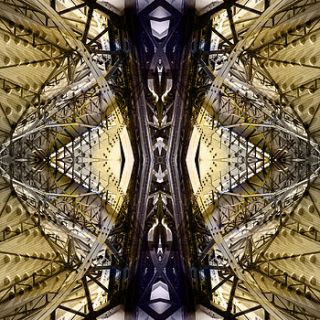 architectural symmetry, digital art print by paul cooklin