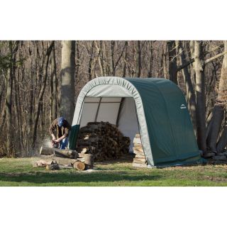 ShelterLogic Round Style Shed/Storage Shelter — 8ft.L x 10ft.W x 8ft.H  Round Style Instant Garages