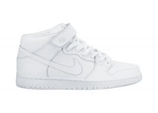 Nike Dunk Mid Pro SB Mens Shoes   White