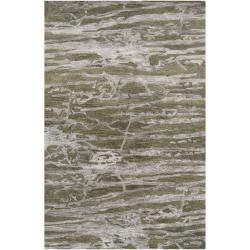 Hand tufted Grey Caparo Street Abstract Wool Rug (8 X 11)