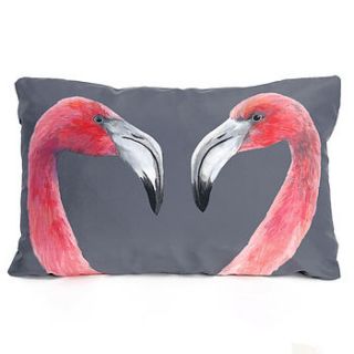 flamingo cushion by katie & the wolf