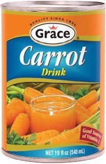 Grace Carrot Juice Drink Can 18.3 oz  Vegetable Juices  Grocery & Gourmet Food