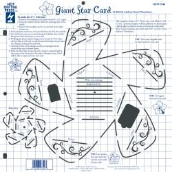 Hot Off The Press Templates 12x12 giant Star Card