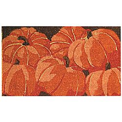 Pumpkins Hand Woven Coir Doormat 18 X 30