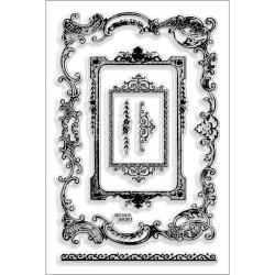 Stampendous Perfectly Clear Stamps 4x6 Sheet vintage Frames