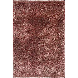 Handwoven Red/brown Shag Rug (5 X 8)