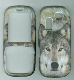 Cute Grey Wolf T404g Hard Faceplate Cover Phone Case for Samsung Gravity 2 T469 Sgh t404g Cell Phones & Accessories