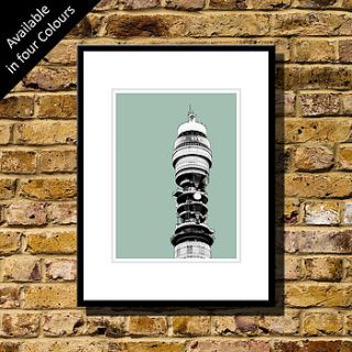 bt tower london art print by bronagh kennedy   limited edition prints
