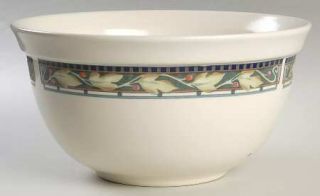 Pfaltzgraff Forest 9 Mixing Bowl, Fine China Dinnerware   Leaves & Berries On G