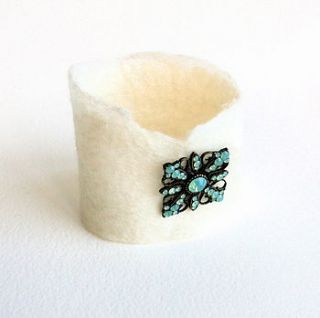 hand felted single cuff  by mel anderson design