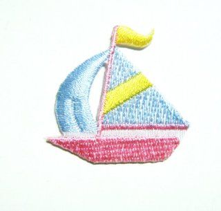 Sailboat Embroidered Iron on Patch #028