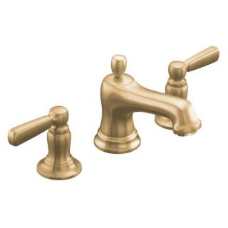 Kohler K 10577 4 bv Vibrant Brushed Bronze Bancroft Widespread Lavatory Faucet With Metal Lever Handles