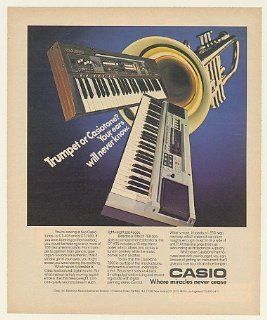 1983 Casio CT 405 CT 7000 Casiotone Keyboards Print Ad (Music Memorabilia) (52128)  