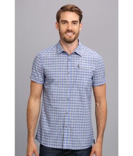 Kenneth Cole Sportswear Short Sleeve Slub Check Shirt Mens Short Sleeve Button Up (Multi)