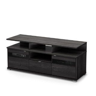 South Shore City Life II TV Stand, Gray Oak   Television Stands