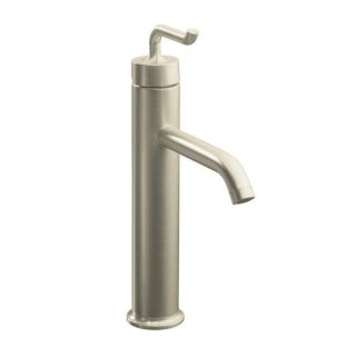 Kohler K 14404 4 bn Vibrant Brushed Nickel Purist Tall Single control Lavatory Faucet With Smile Design Handle