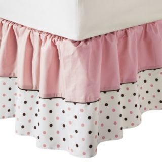 100% Percale Dot Fashion Crib Skirt