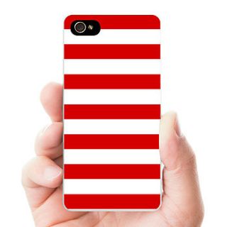 stripes hard phone case by flaming imp