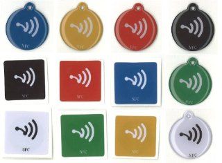 12x NFC tags as a starterset of 6x NFC tags and 6x NFC sticker   Mifare Classic 1k Chips   Compatible with Samsung Galaxy, HTC Desire, Nexus 7, Sony Xperia, HTC Desire and most other NFC smartphones, but not suitable for BlackBerry, Windows Phone, Nexus 4 